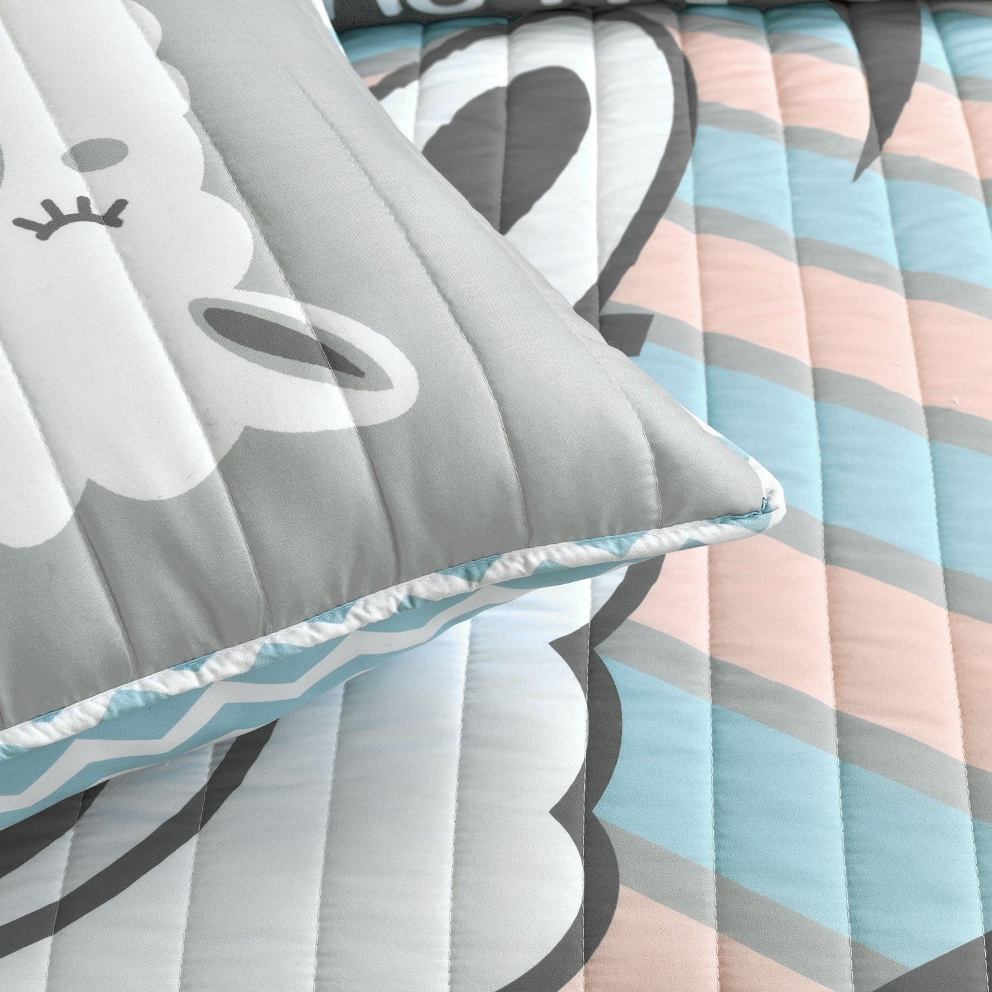 Ensemble de courtepointe réversible Lush Decor Cool as Llama