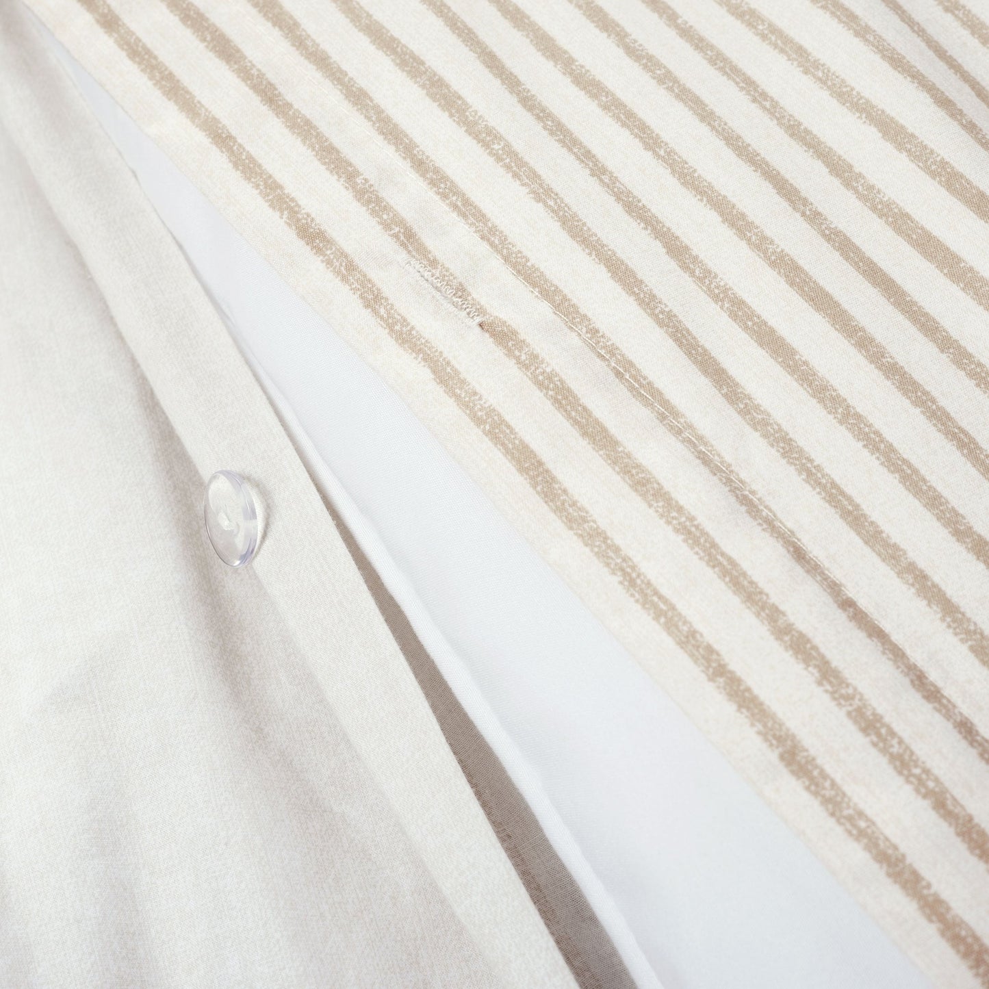 Ensemble de housse de couette 3 pièces à rayures style ferme Lush Decor