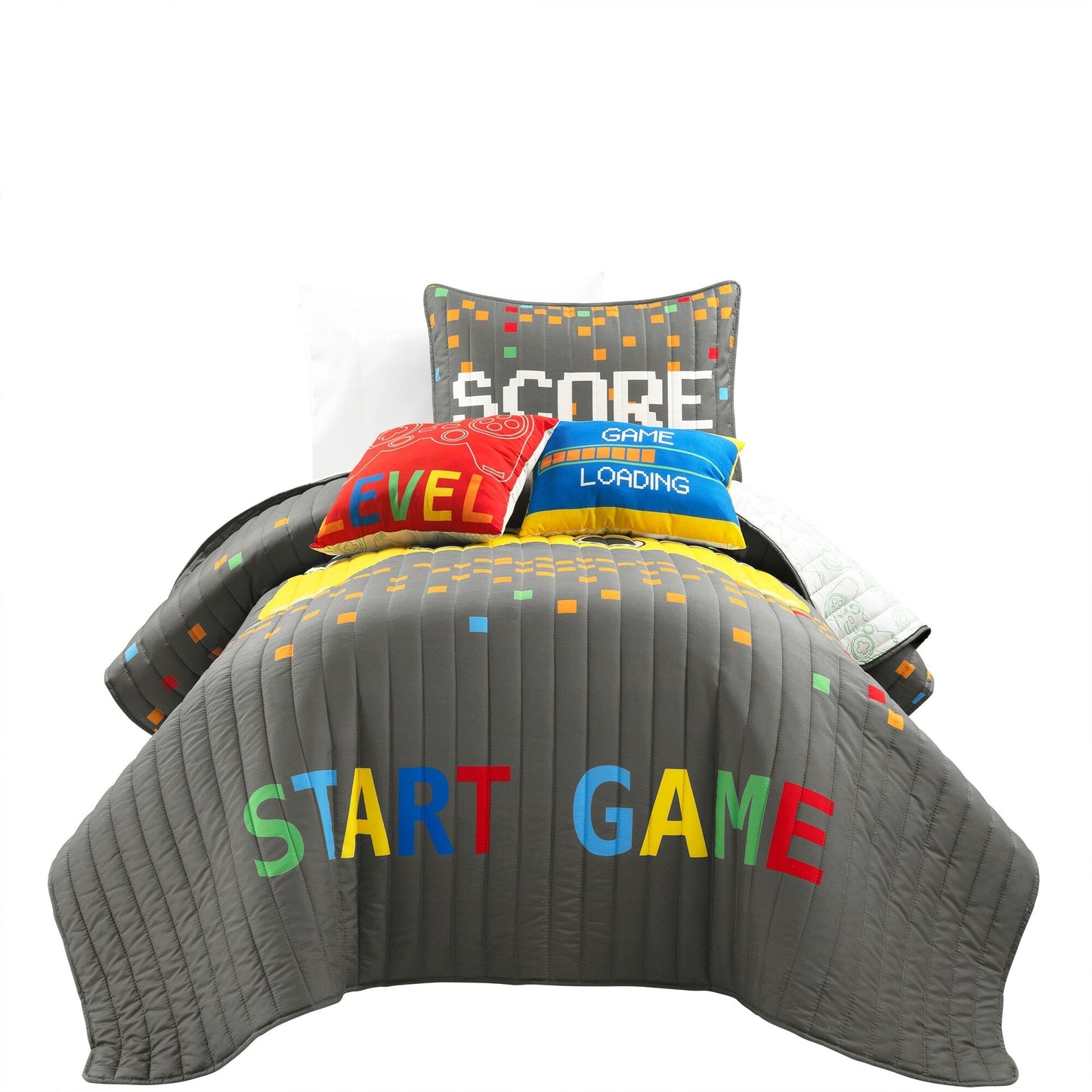 Ensemble de courtepointe 5 pièces pour enfants Lush Decor Jeux vidéo