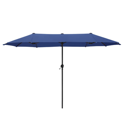Parasol de terrasse double face extra large de 4 m (13 pi) avec manivelle, MAISON ARTS