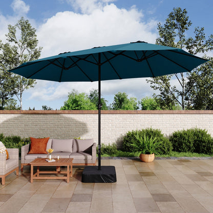 Parasol double face extra large de 4,57 m (15 pi) avec base incluse, MAISON ARTS