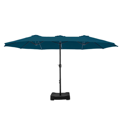 Parasol double face extra large de 4,57 m (15 pi) avec base incluse, MAISON ARTS