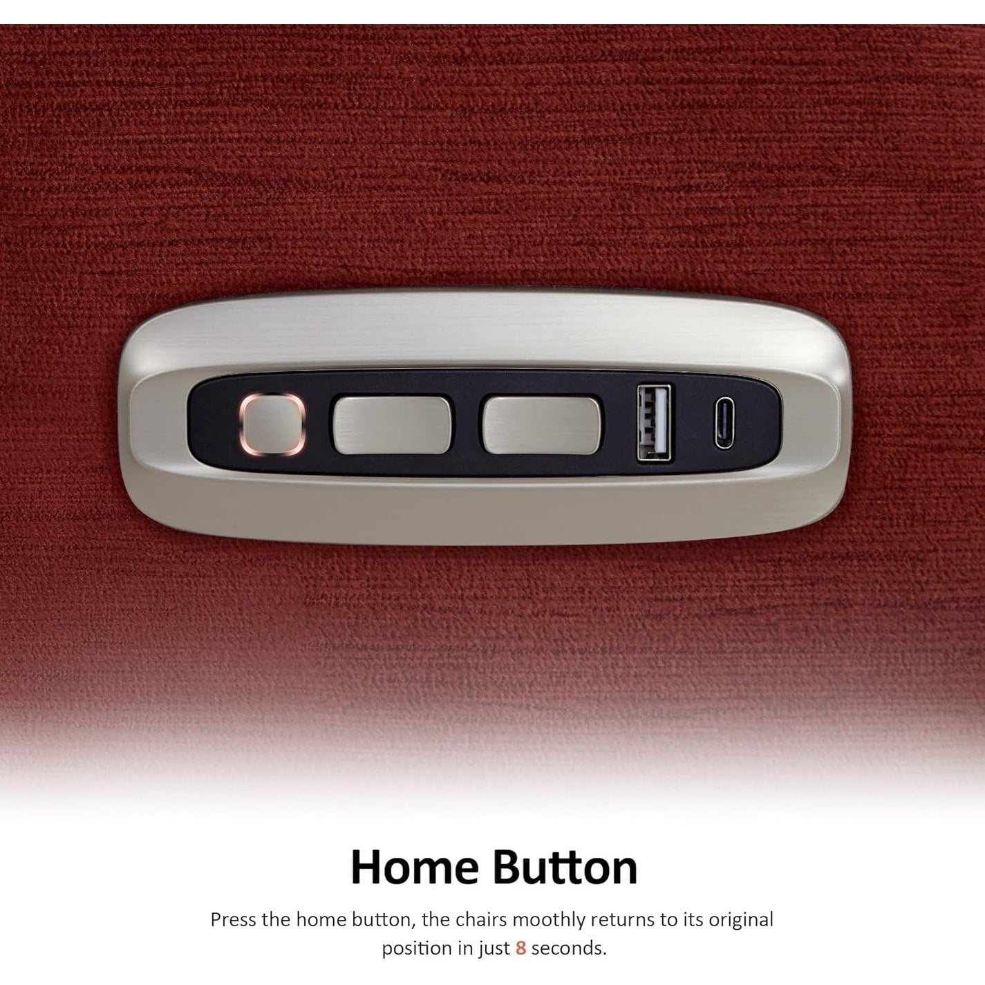 Fauteuil inclinable électrique MCombo Zero Wall-Hugger avec appui-tête réglable, idéal pour les petits espaces et les camping-cars, tissu ST257