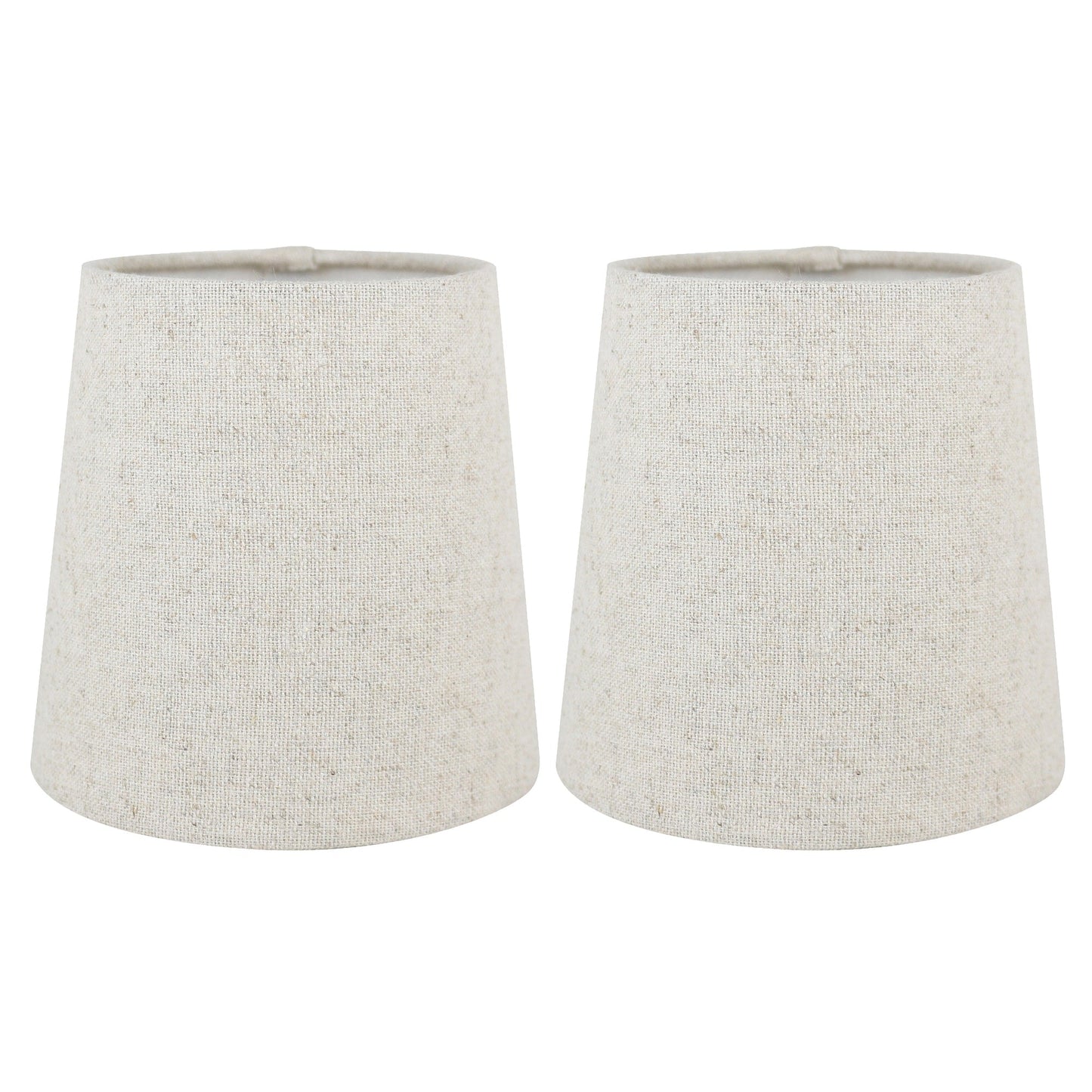 Abat-jour à pince en lin MERIVILLE pour lustre, 10 cm x 12,5 cm x 12,5 cm