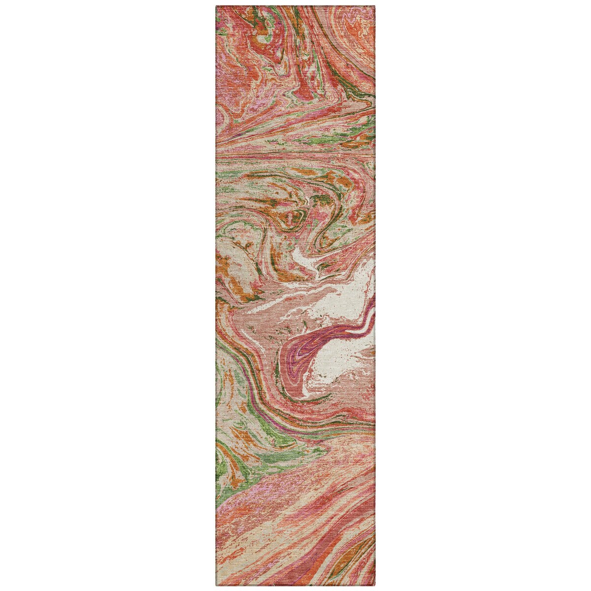 Tapis Chantille à motifs abstraits, lavable en machine, pour intérieur et extérieur