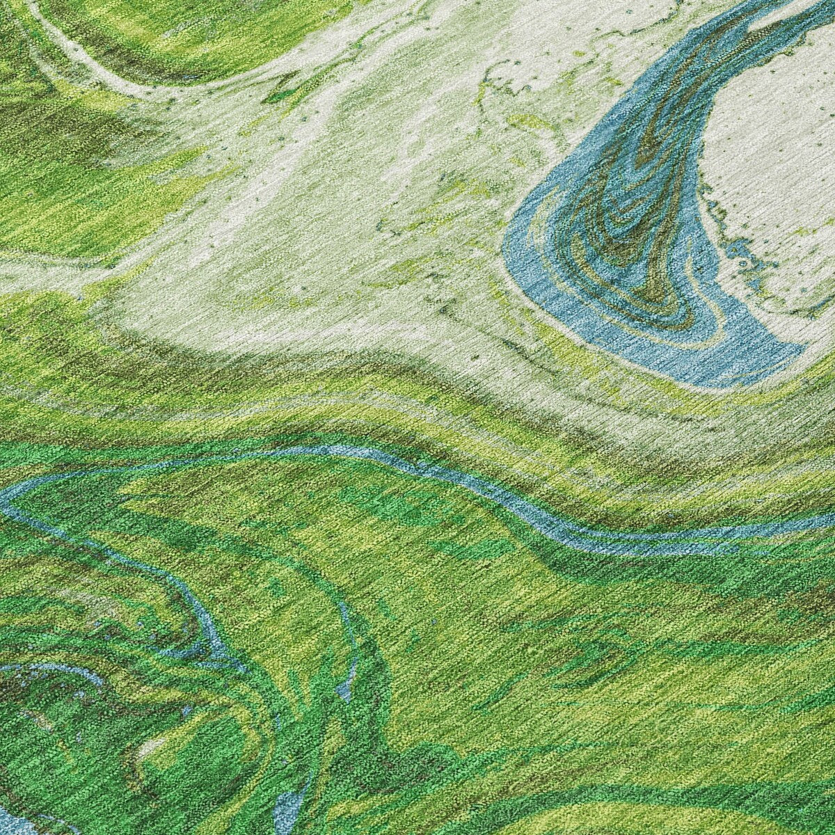 Tapis Chantille à motifs abstraits, lavable en machine, pour intérieur et extérieur