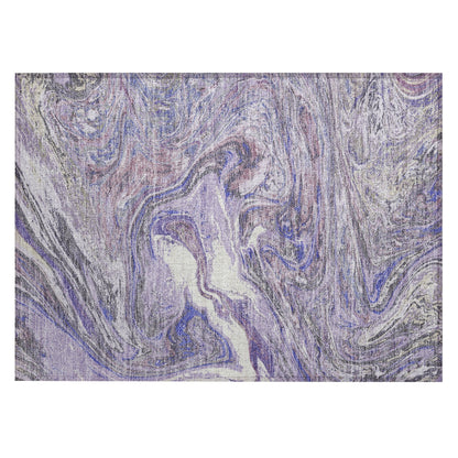 Tapis Chantille à motifs abstraits, lavable en machine, pour intérieur et extérieur