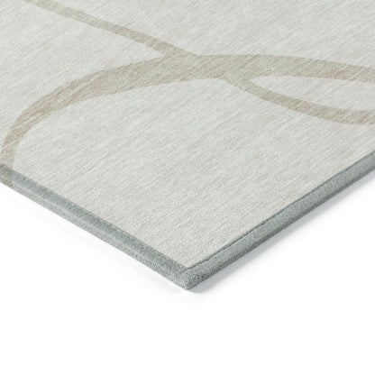 Tapis Chantille moderne abstrait lavable en machine pour intérieur/extérieur