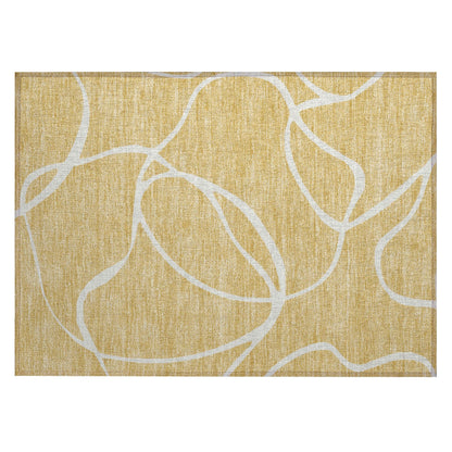 Tapis Chantille moderne abstrait lavable en machine pour intérieur/extérieur