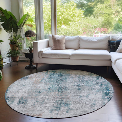 Tapis Chantille abstrait moderne lavable en machine pour intérieur/extérieur