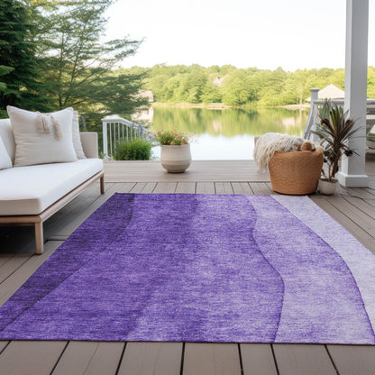 Tapis Chantille contemporain ombré lavable en machine pour intérieur/extérieur
