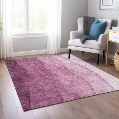 Tapis Chantille contemporain ombré lavable en machine pour intérieur/extérieur