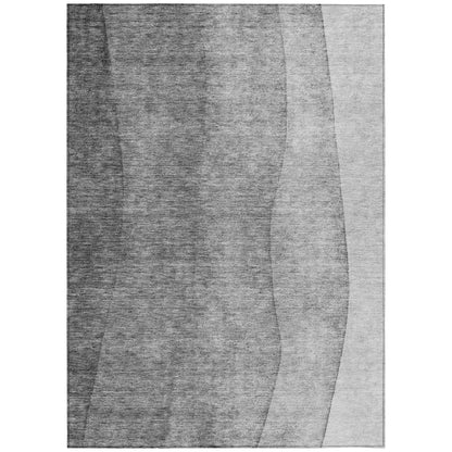 Tapis Chantille contemporain ombré lavable en machine pour intérieur/extérieur