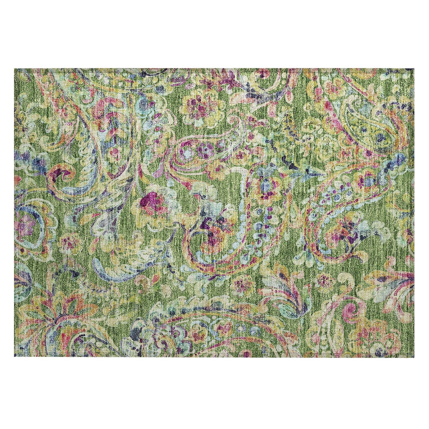 Tapis Chantille traditionnel à volutes lavable en machine pour intérieur/extérieur