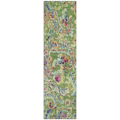 Tapis Chantille traditionnel à volutes lavable en machine pour intérieur/extérieur