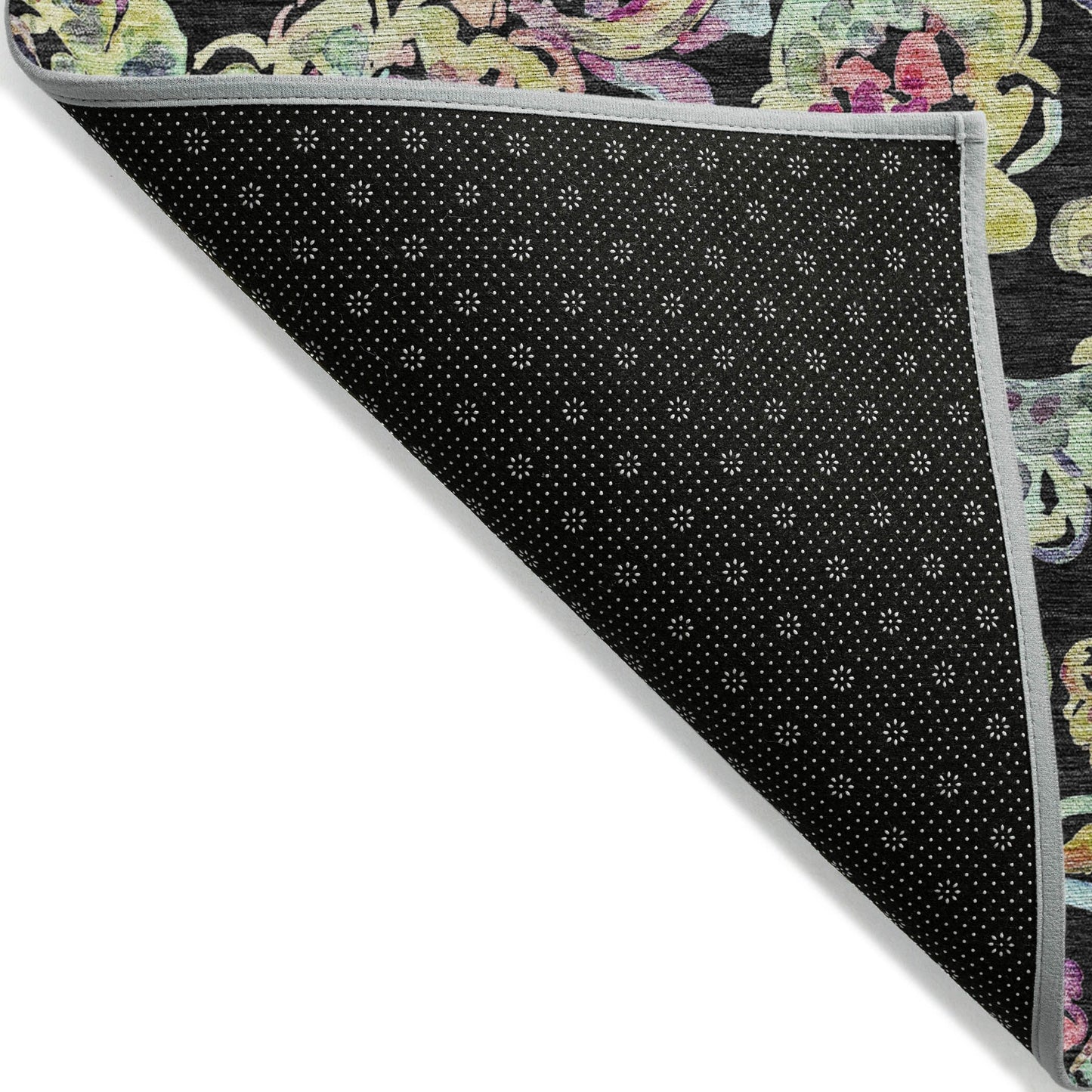 Tapis Chantille traditionnel à volutes lavable en machine pour intérieur/extérieur