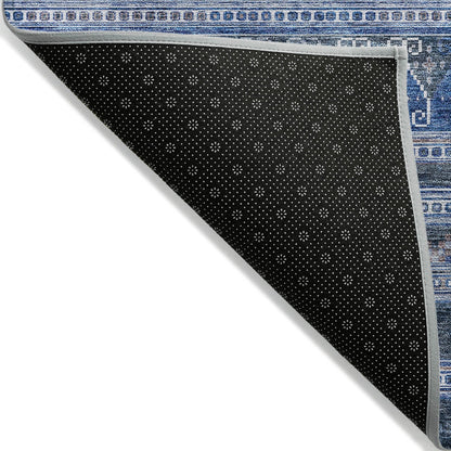 Tapis Chantille tribal bohème lavable en machine pour intérieur/extérieur
