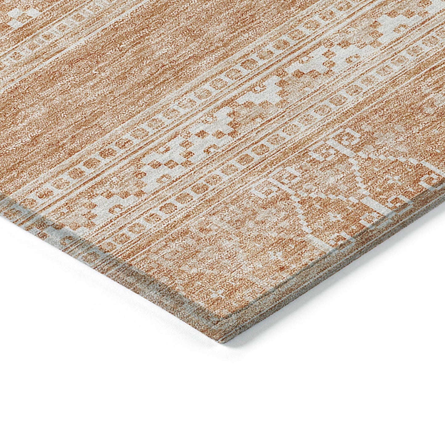 Tapis Chantille tribal bohème lavable en machine pour intérieur/extérieur