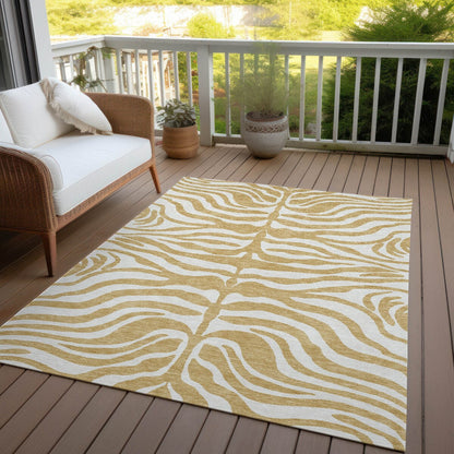 Tapis Chantille moderne à motif animal, lavable en machine, pour intérieur et extérieur