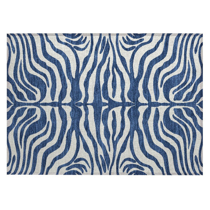 Tapis Chantille moderne à motif animal, lavable en machine, pour intérieur et extérieur