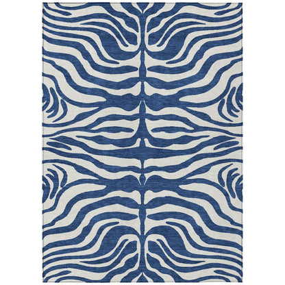 Tapis Chantille moderne à motif animal, lavable en machine, pour intérieur et extérieur