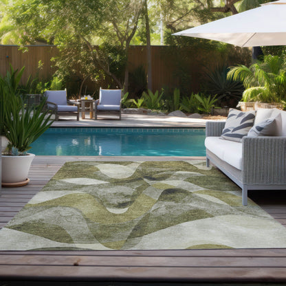 Tapis Chantille moderne lavable en machine pour intérieur/extérieur