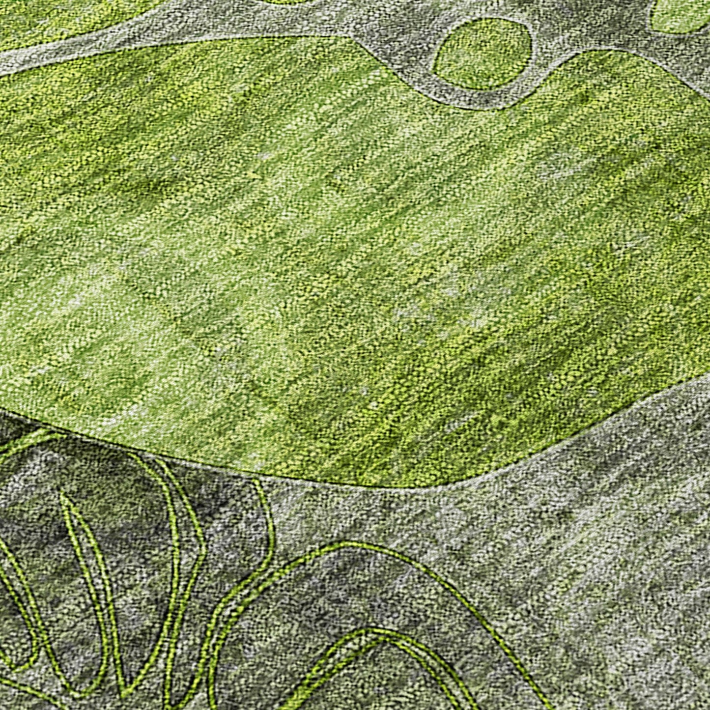 Tapis Chantille moderne à motif floral lavable en machine pour intérieur/extérieur