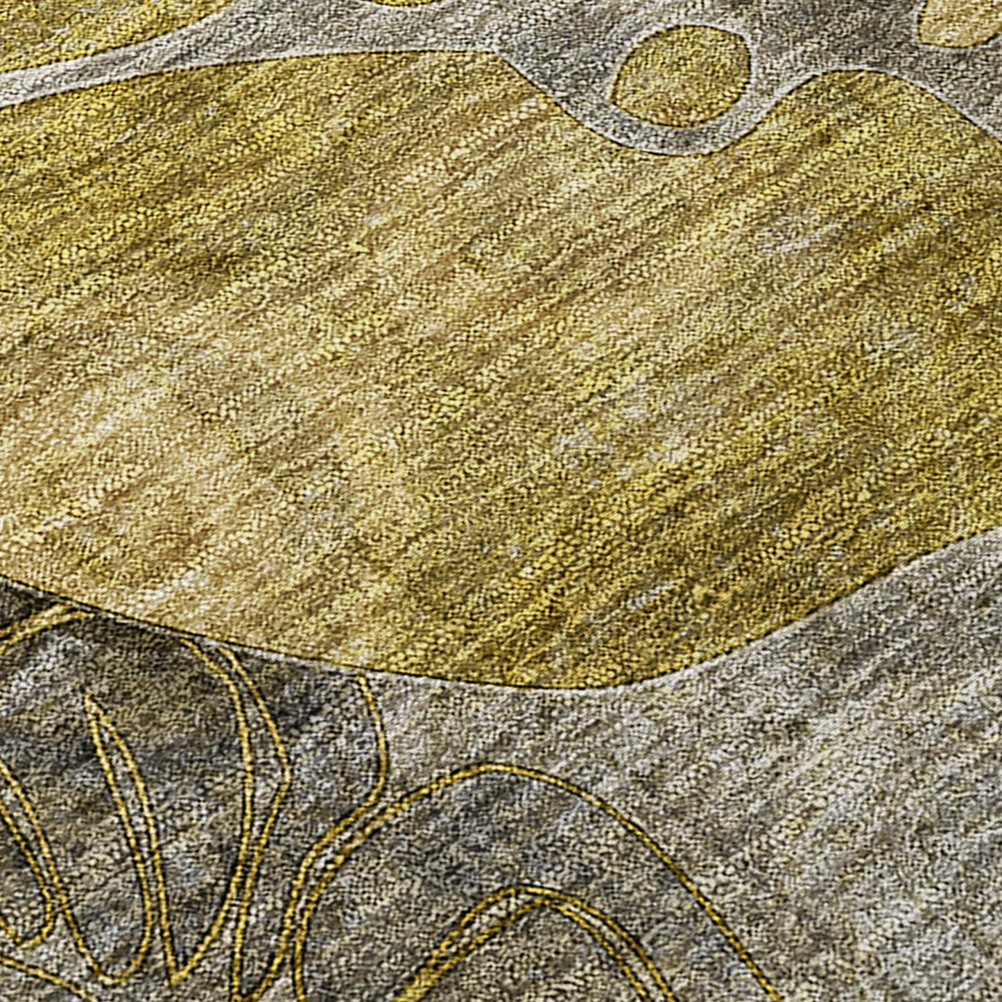 Tapis Chantille moderne à motif floral lavable en machine pour intérieur/extérieur