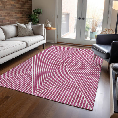 Tapis Chantille géométrique moderne lavable en machine pour intérieur/extérieur