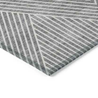 Tapis Chantille géométrique moderne lavable en machine pour intérieur/extérieur