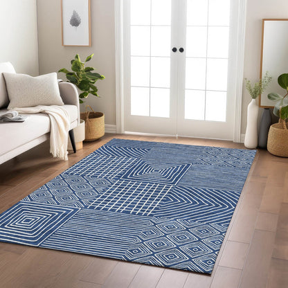 Tapis moderne en mosaïque Chantille lavable en machine pour intérieur/extérieur