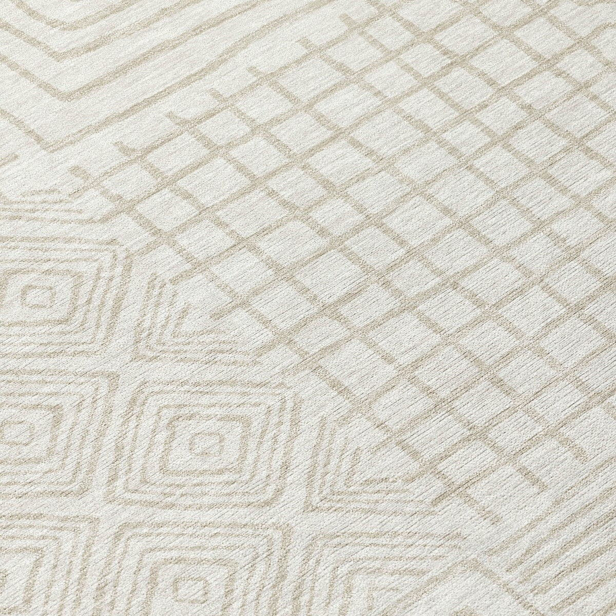 Tapis moderne en mosaïque Chantille lavable en machine pour intérieur/extérieur