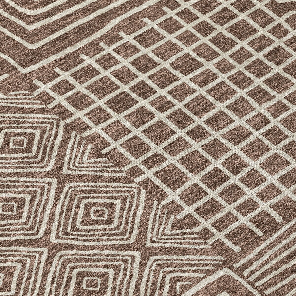 Tapis moderne en mosaïque Chantille lavable en machine pour intérieur/extérieur