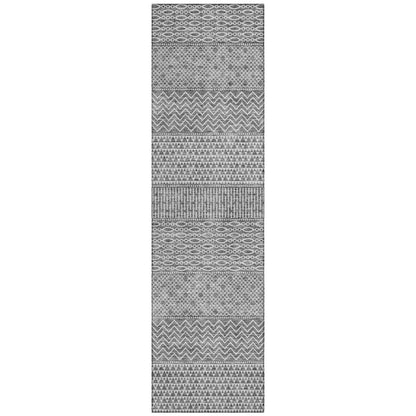 Tapis Chantille à rayures modernes, lavable en machine, pour intérieur et extérieur