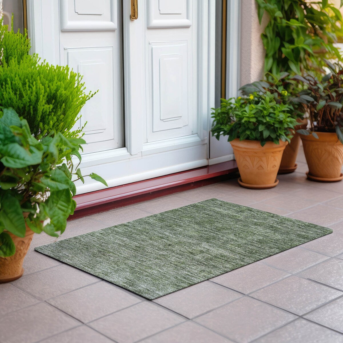 Tapis Chantille Damas Ombre lavable en machine pour intérieur/extérieur