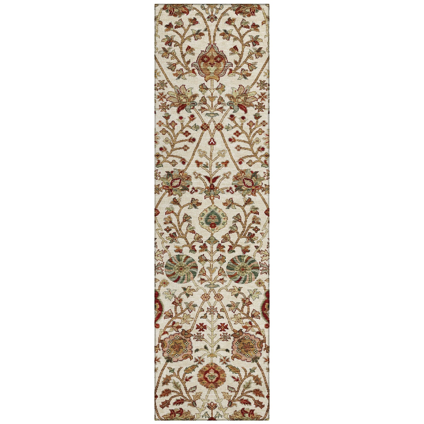 Tapis traditionnel Kashan Chantille lavable en machine pour intérieur/extérieur