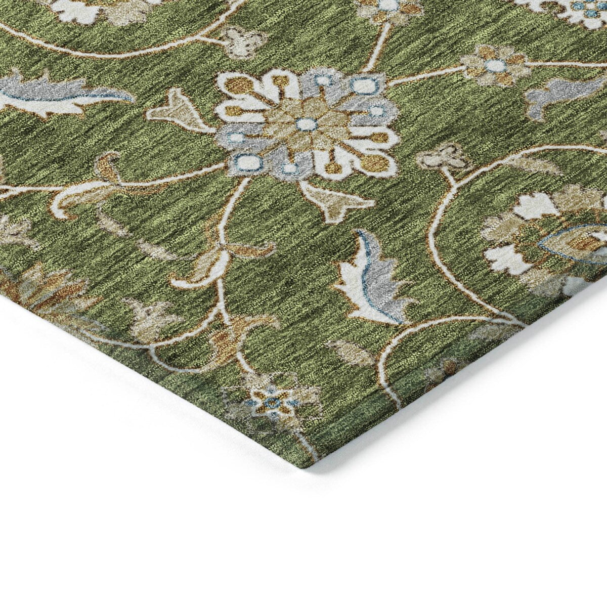 Tapis traditionnel KashanChantille lavable en machine pour intérieur/extérieur