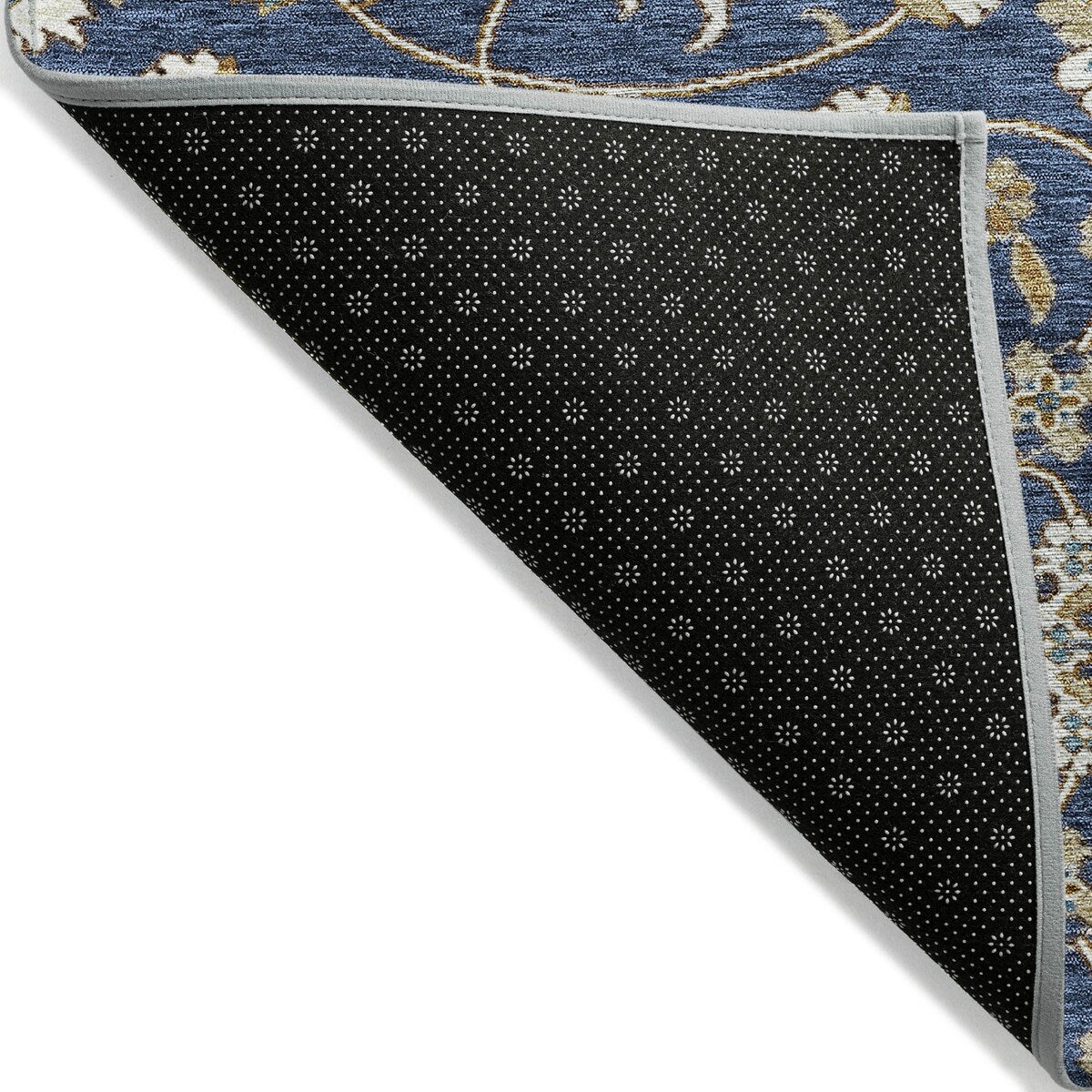 Tapis traditionnel KashanChantille lavable en machine pour intérieur/extérieur