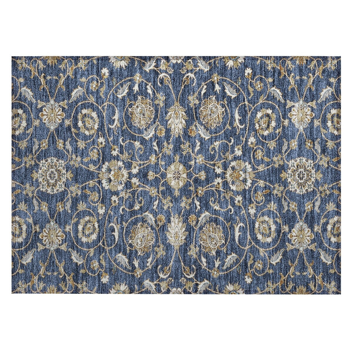 Tapis traditionnel KashanChantille lavable en machine pour intérieur/extérieur