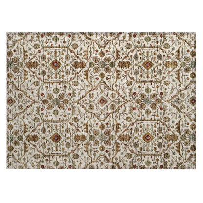 Tapis persan traditionnel en chantille lavable en machine pour intérieur/extérieur