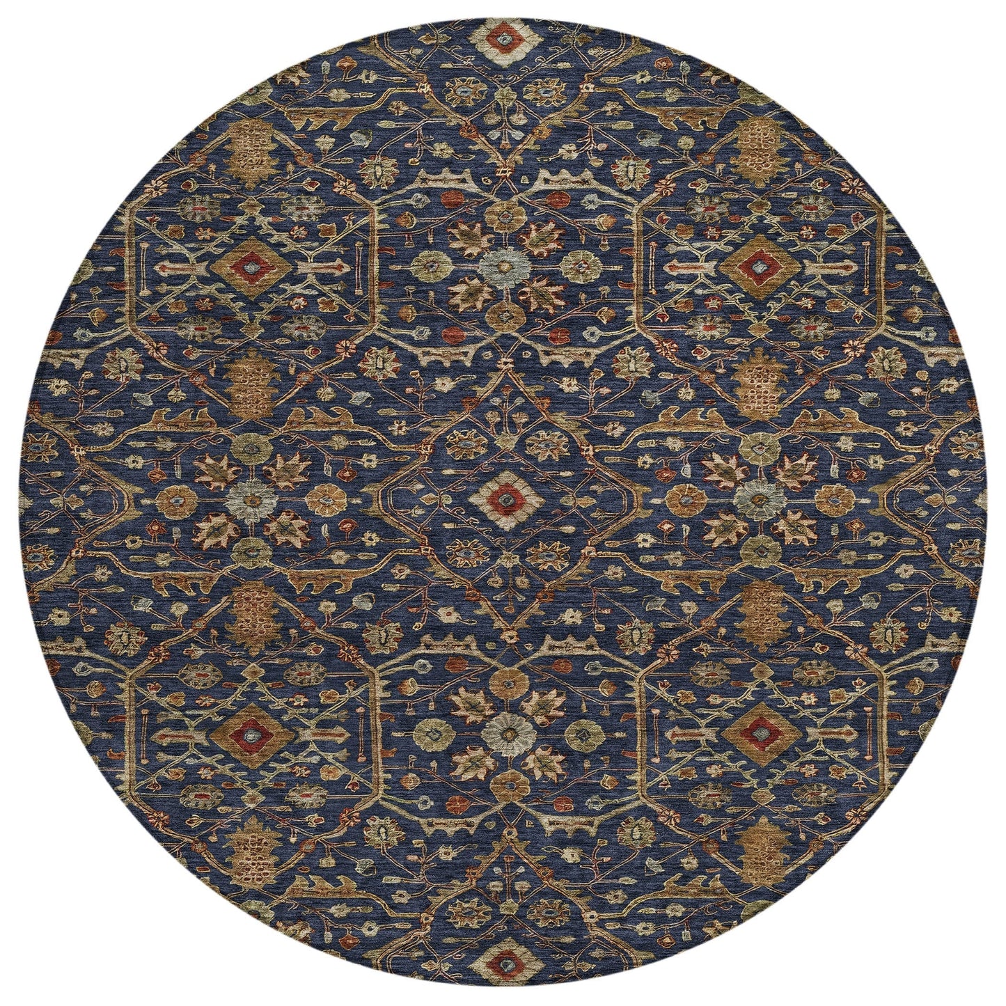 Tapis persan traditionnel en chantille lavable en machine pour intérieur/extérieur