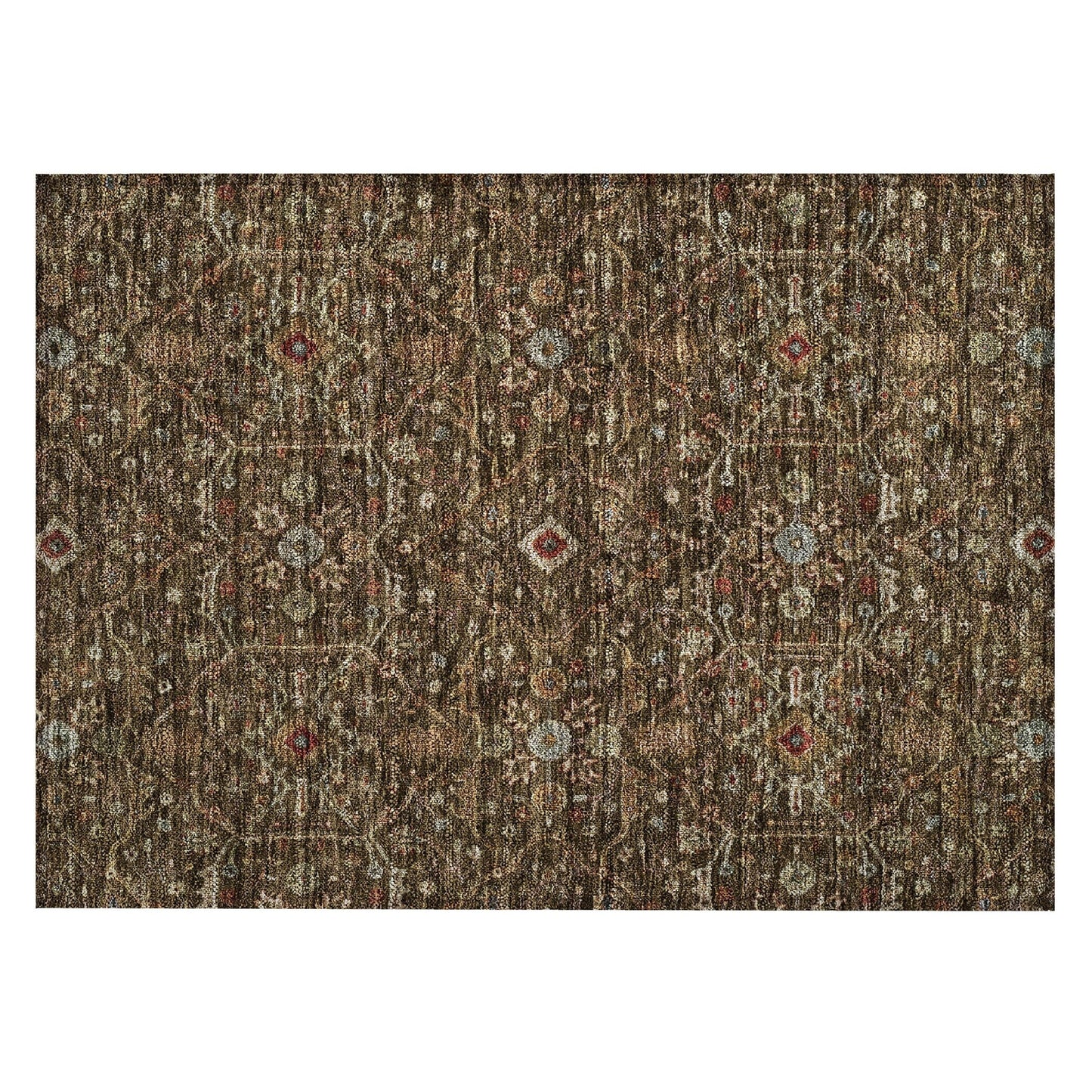 Tapis persan traditionnel en chantille lavable en machine pour intérieur/extérieur