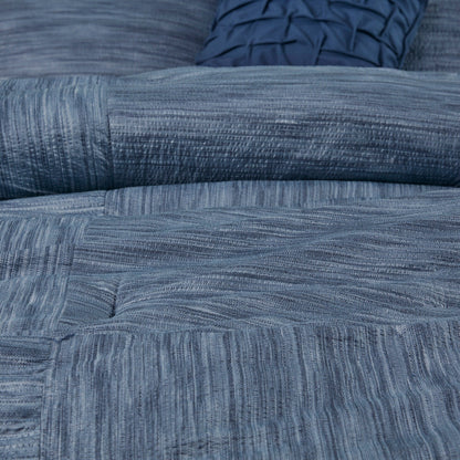 Ensemble de couette 7 pièces en seersucker imprimé Madison Park Clayton