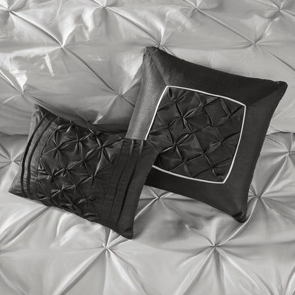 Ensemble de literie Madison Park Essentials Loretta 24 pièces avec rideaux et draps