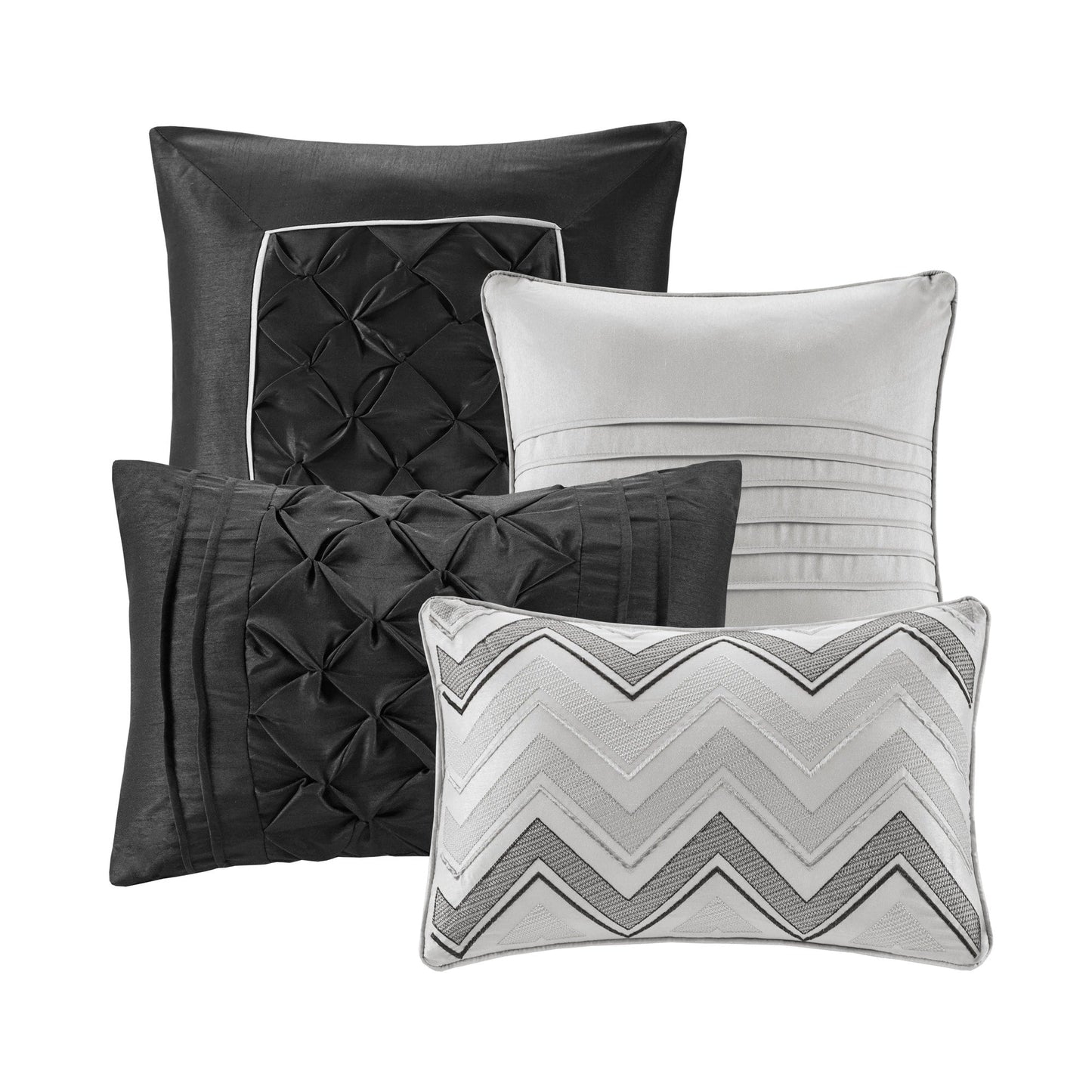 Ensemble de literie Madison Park Essentials Loretta 24 pièces avec rideaux et draps