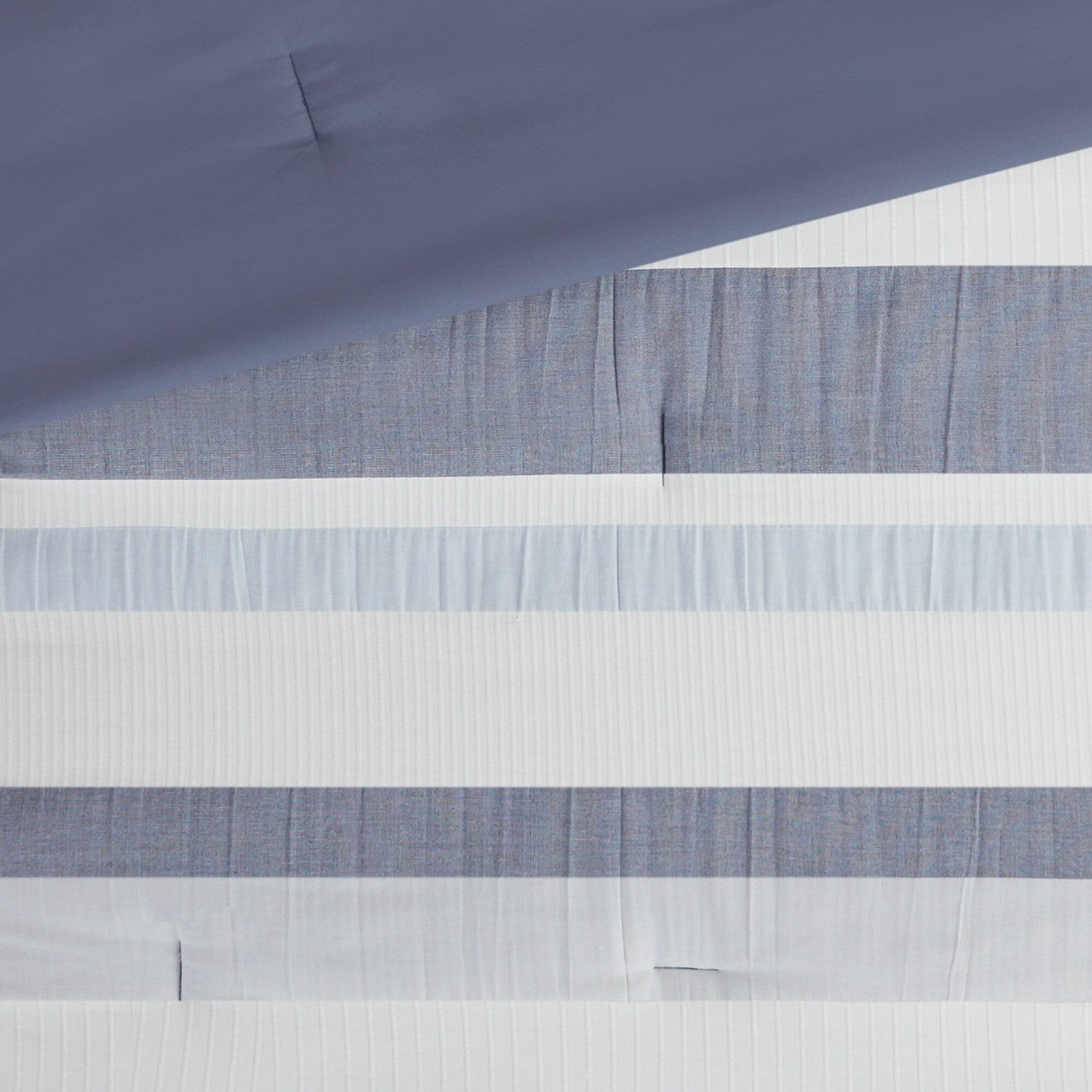 Ensemble de couette jacquard 5 pièces Madison Park Levi Blue/Naturel