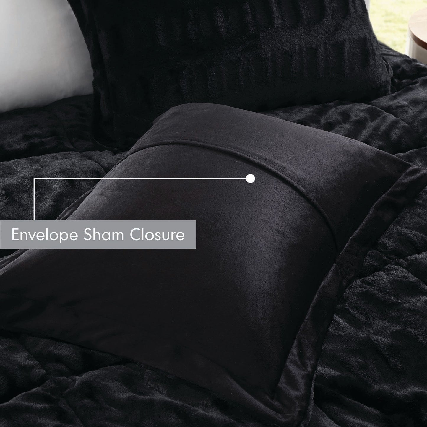 Ensemble de couette en fourrure longue imprimée Madison Park Margot