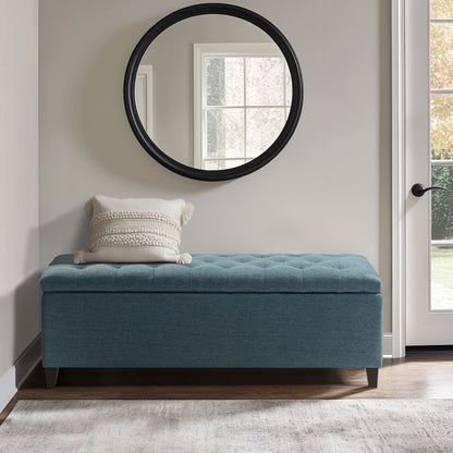 Banc de rangement capitonné Madison Park Sasha