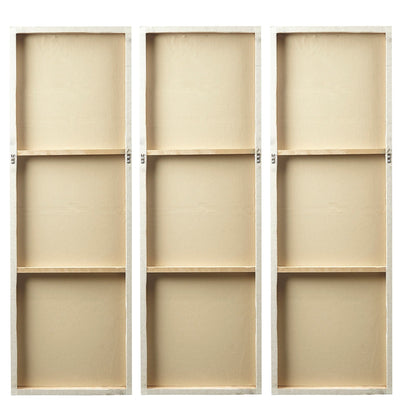 Ensemble de 3 triptyques peints à la main Madison Park Signature Sunburst en résine 3D