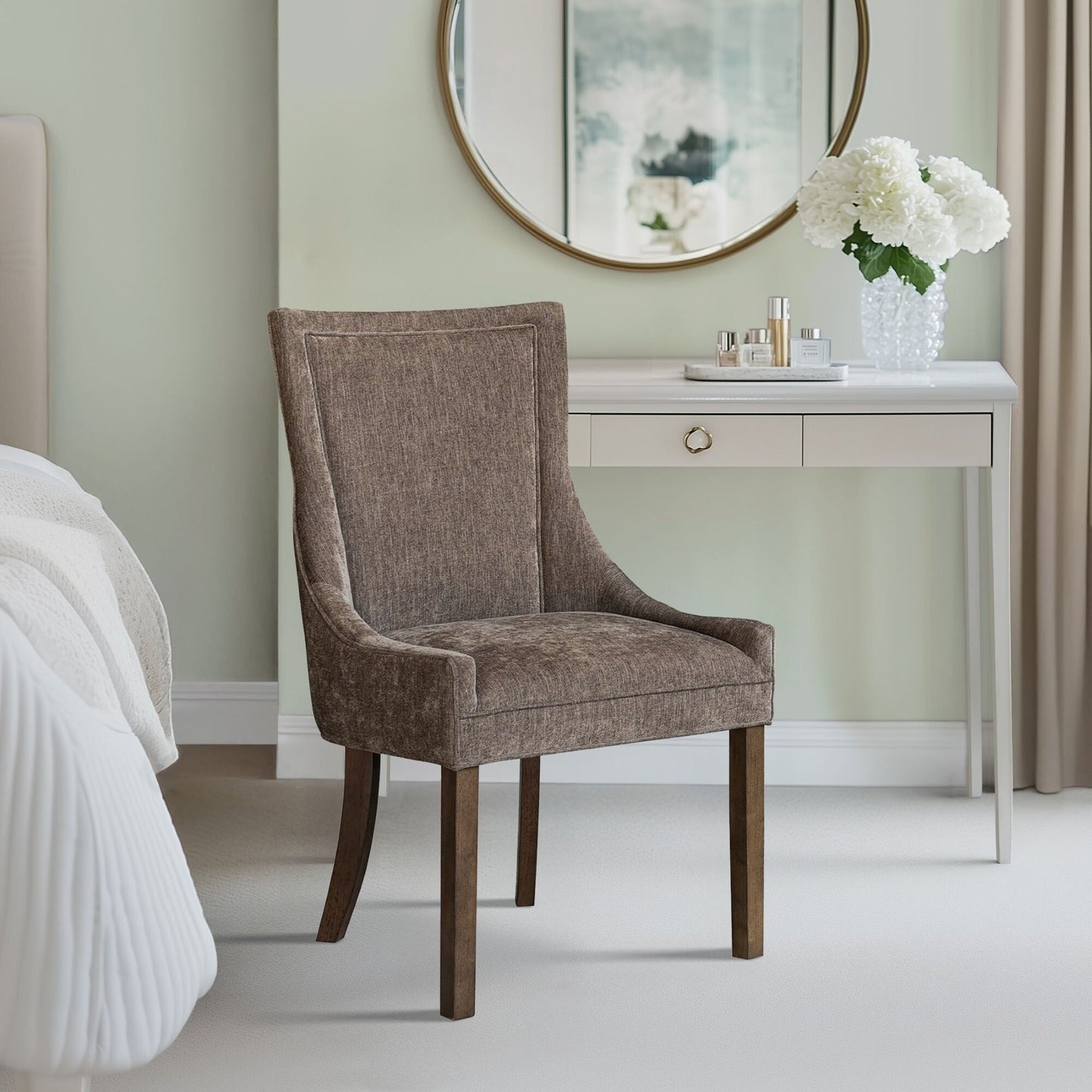 Chaises de salle à manger rembourrées Madison Park Signature Ultra avec pieds en bois (lot de 2) - Non disponible